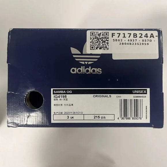 Adidas x notitle Samba OG Pink Unisex Youth/Teens Size US 3.5 / UK 3 / EU  35.5 - conticontadores.com.br